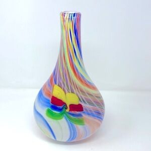Rainbow Handblown‎ Glass Vase
